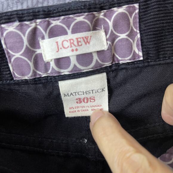 J Crew Corduroy Matchstick Womens Pants Size 30s Retro Preppy Classic Cords - Picture 6 of 7
